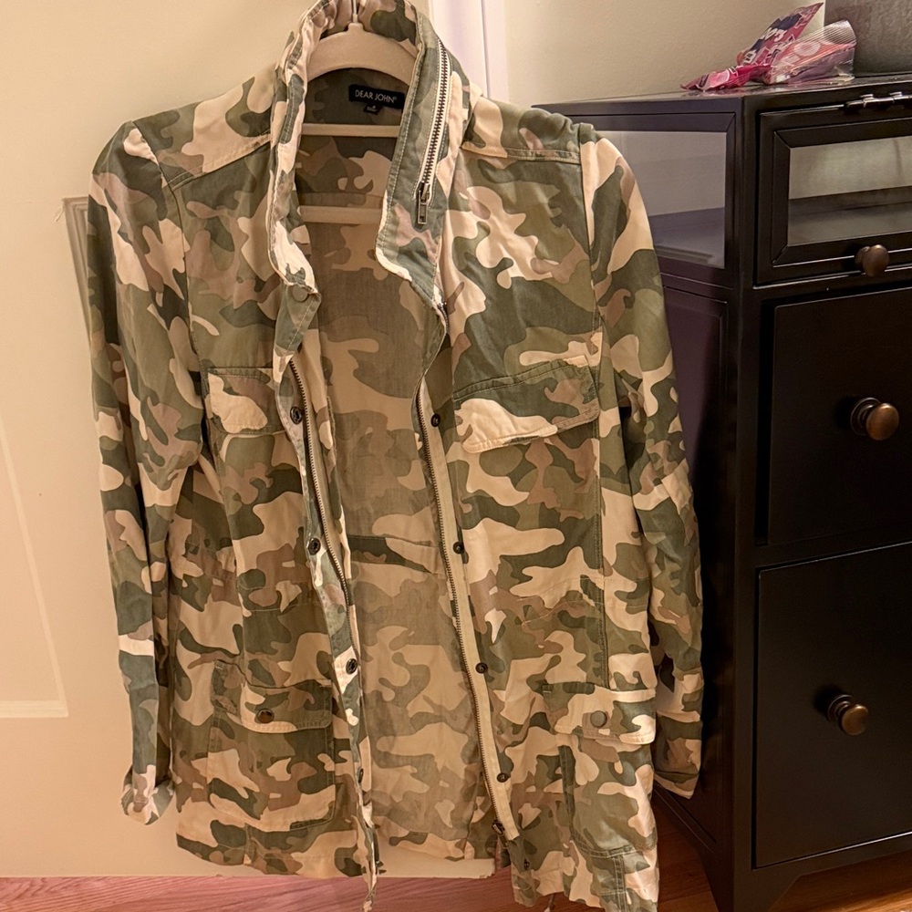 Dear John Green Tan Camouflage Jacket
